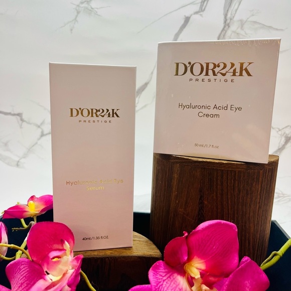 Prestige Hyaluronic Acid Eye Cream and Serum Set-D’OR 24K Brand New in Wrapping